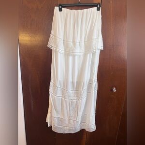Summer White Maxi dress, easy breezy, size 1x